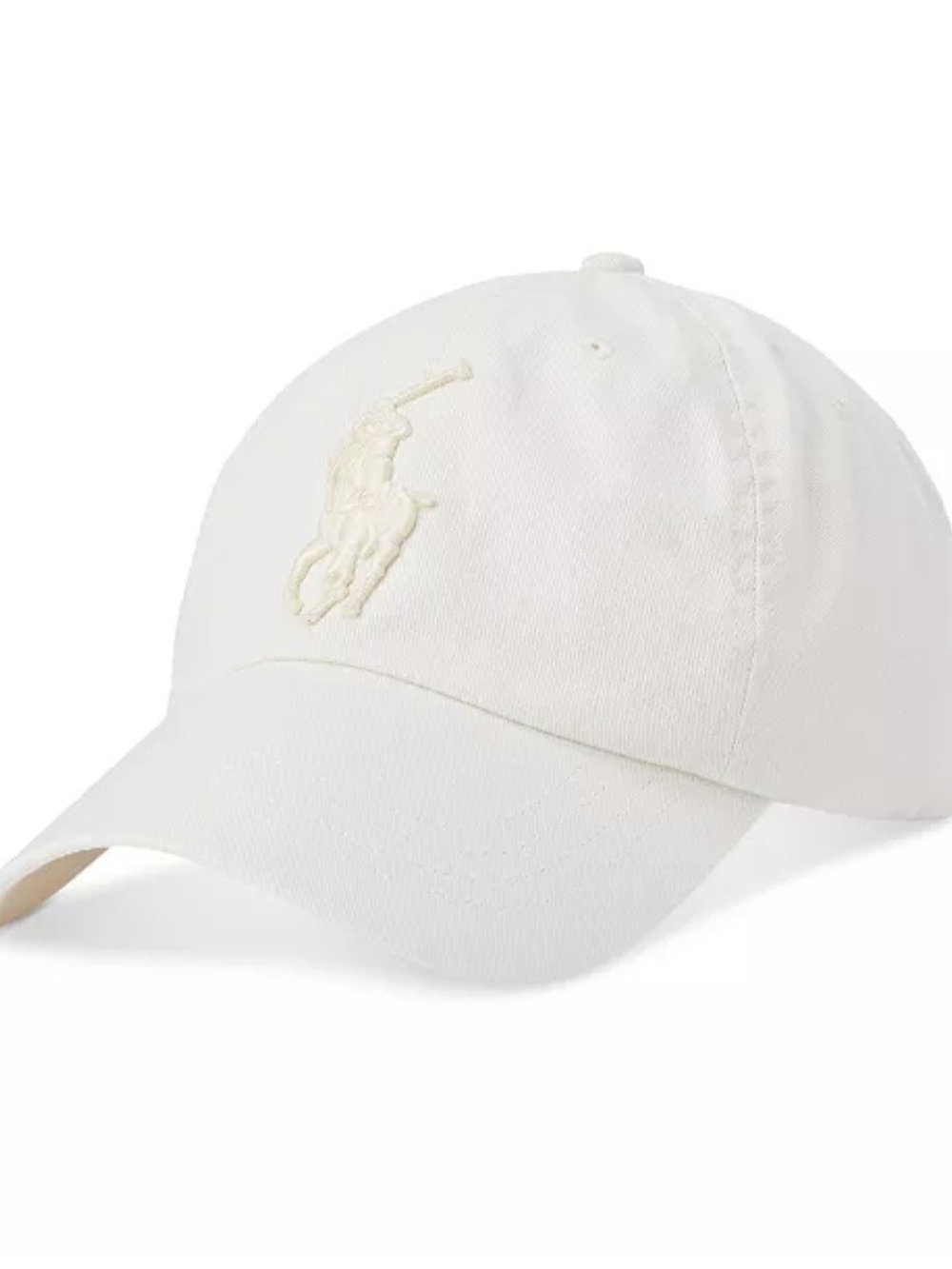 Ralph Lauren White Polo Pony Baseball Cap